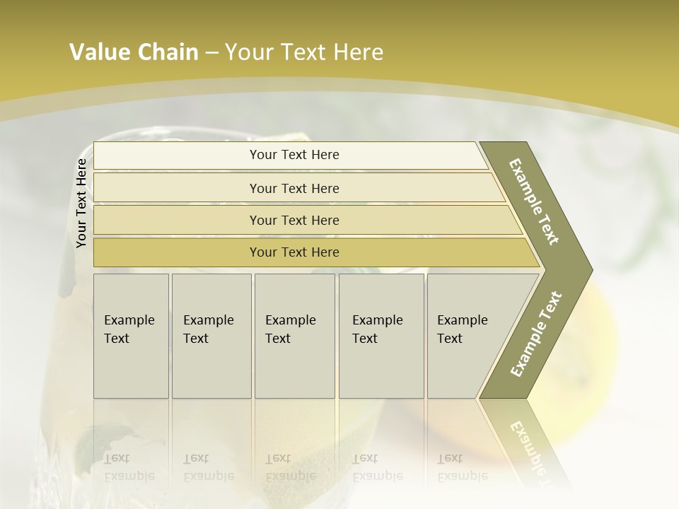 A Glass Of Lemonade Next To Lemons On A Table PowerPoint Template