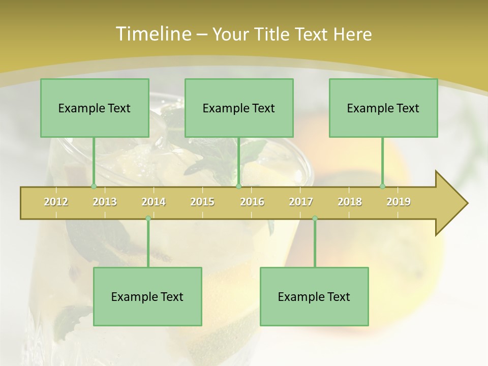 A Glass Of Lemonade Next To Lemons On A Table PowerPoint Template