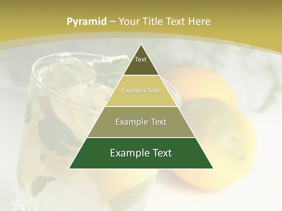 A Glass Of Lemonade Next To Lemons On A Table PowerPoint Template