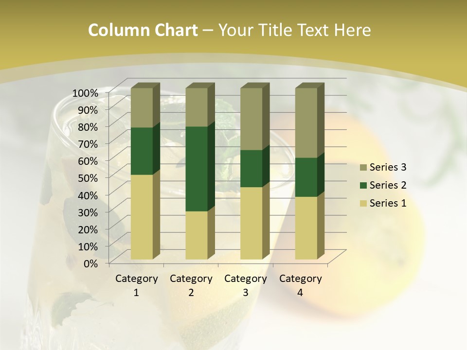 A Glass Of Lemonade Next To Lemons On A Table PowerPoint Template