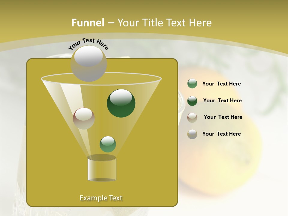 A Glass Of Lemonade Next To Lemons On A Table PowerPoint Template