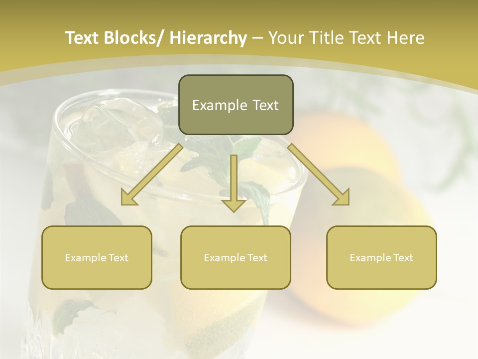 A Glass Of Lemonade Next To Lemons On A Table PowerPoint Template