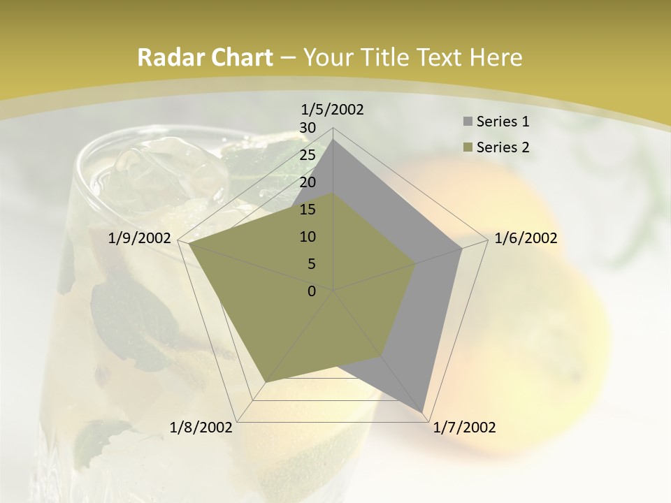 A Glass Of Lemonade Next To Lemons On A Table PowerPoint Template