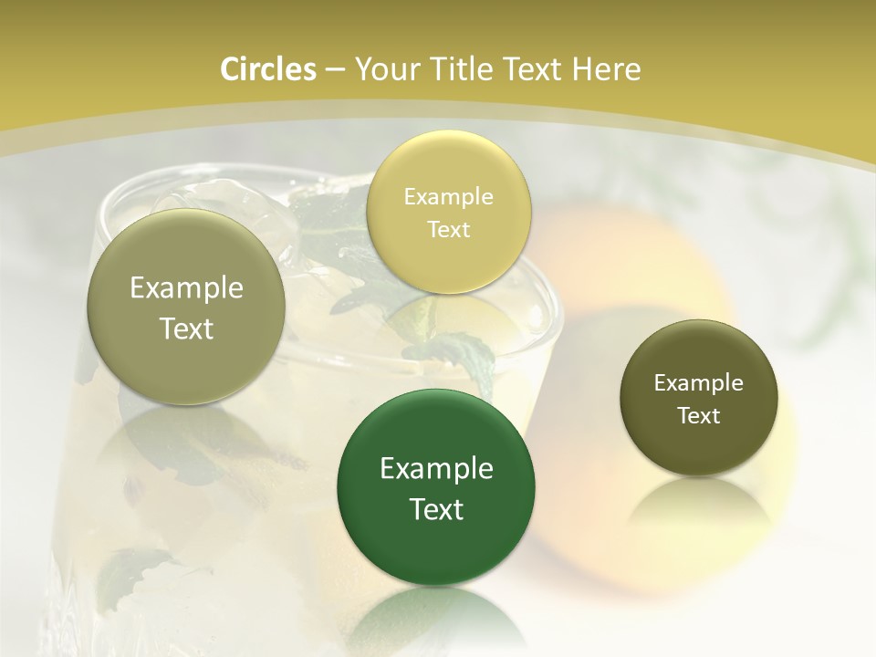 A Glass Of Lemonade Next To Lemons On A Table PowerPoint Template