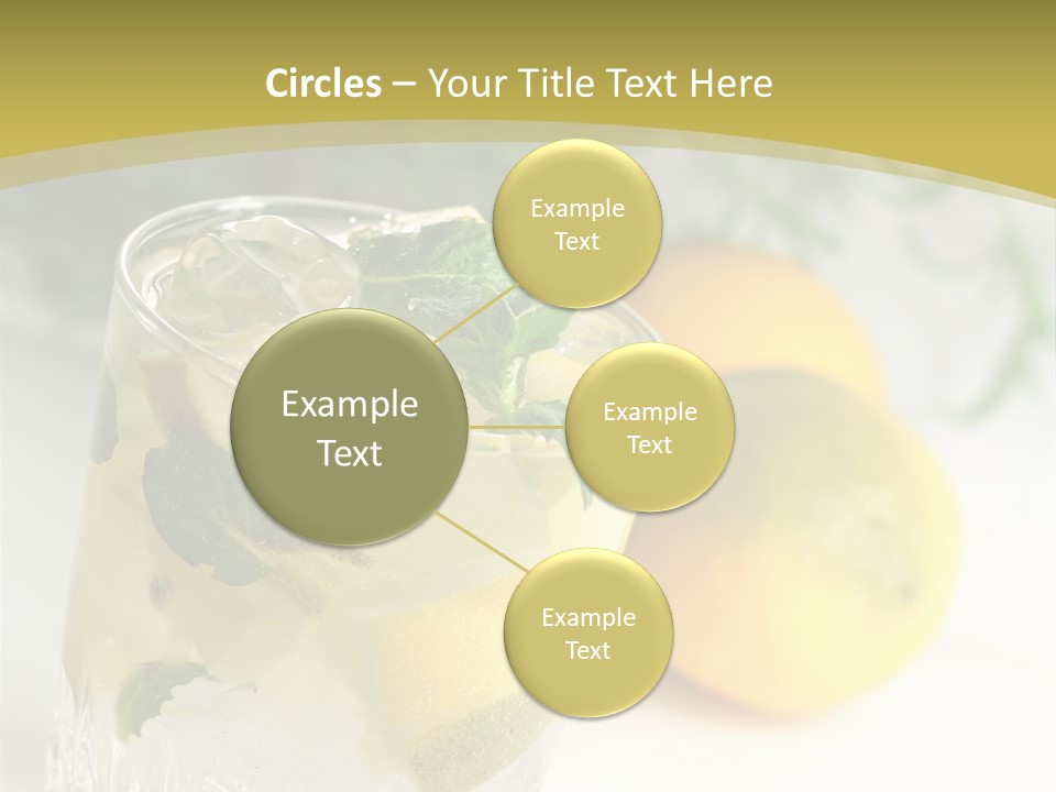 A Glass Of Lemonade Next To Lemons On A Table PowerPoint Template