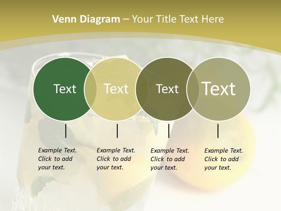 A Glass Of Lemonade Next To Lemons On A Table PowerPoint Template