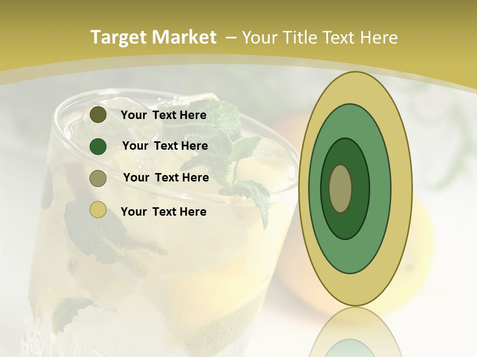 A Glass Of Lemonade Next To Lemons On A Table PowerPoint Template