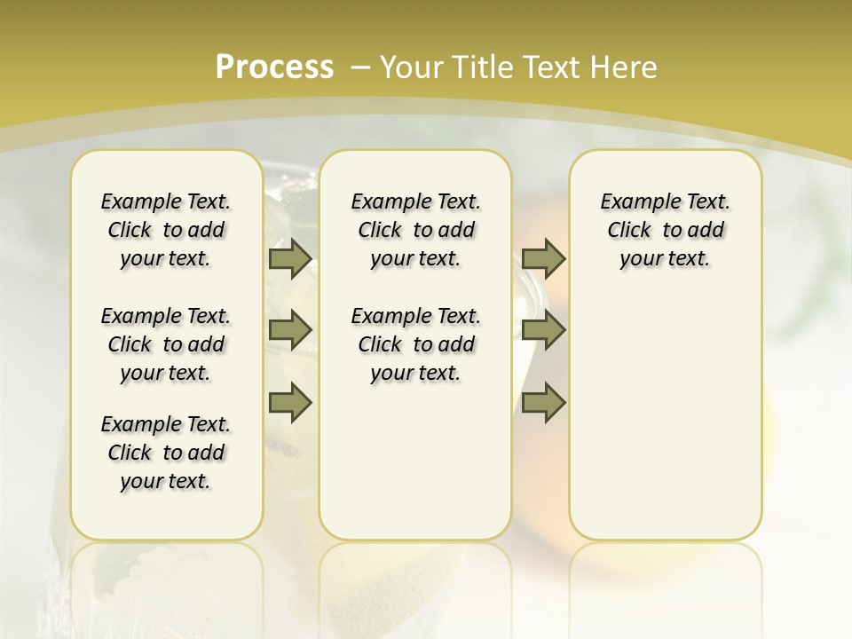 A Glass Of Lemonade Next To Lemons On A Table PowerPoint Template
