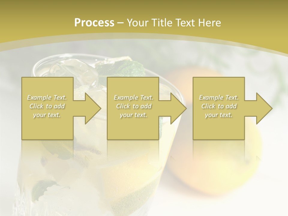 A Glass Of Lemonade Next To Lemons On A Table PowerPoint Template