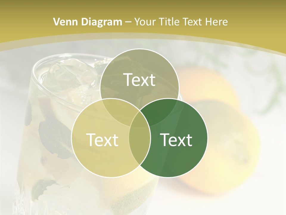 A Glass Of Lemonade Next To Lemons On A Table PowerPoint Template