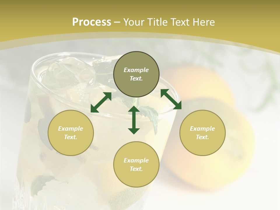 A Glass Of Lemonade Next To Lemons On A Table PowerPoint Template