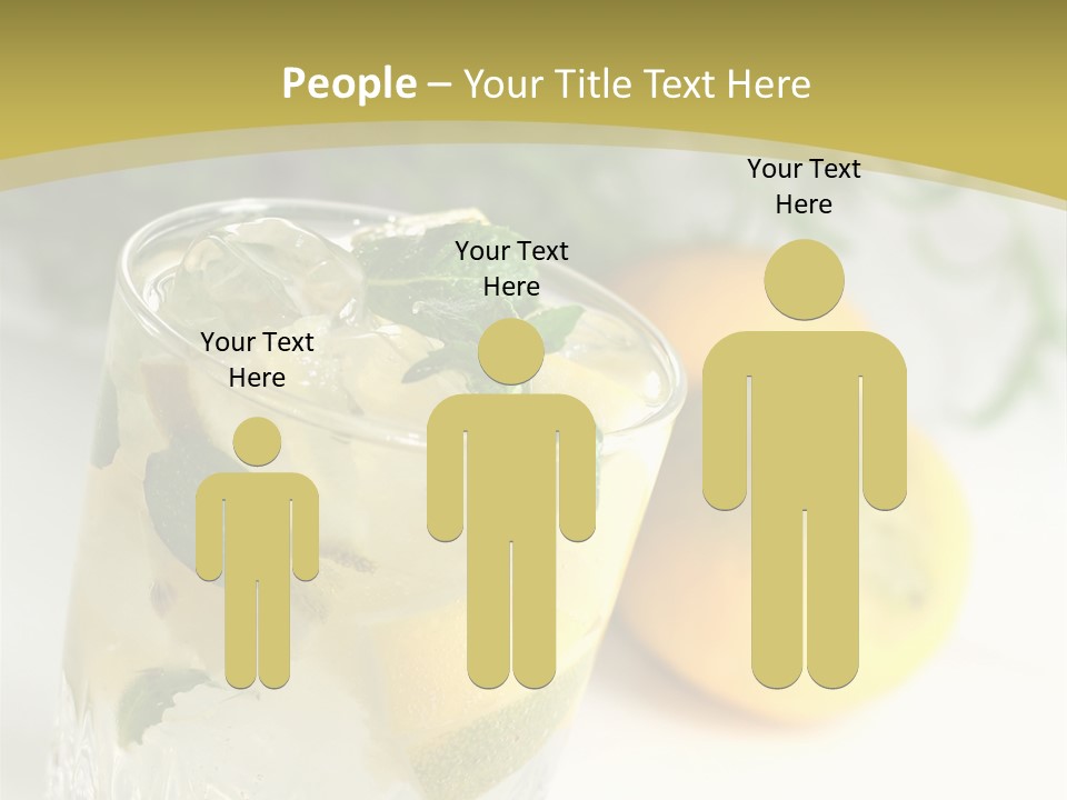 A Glass Of Lemonade Next To Lemons On A Table PowerPoint Template
