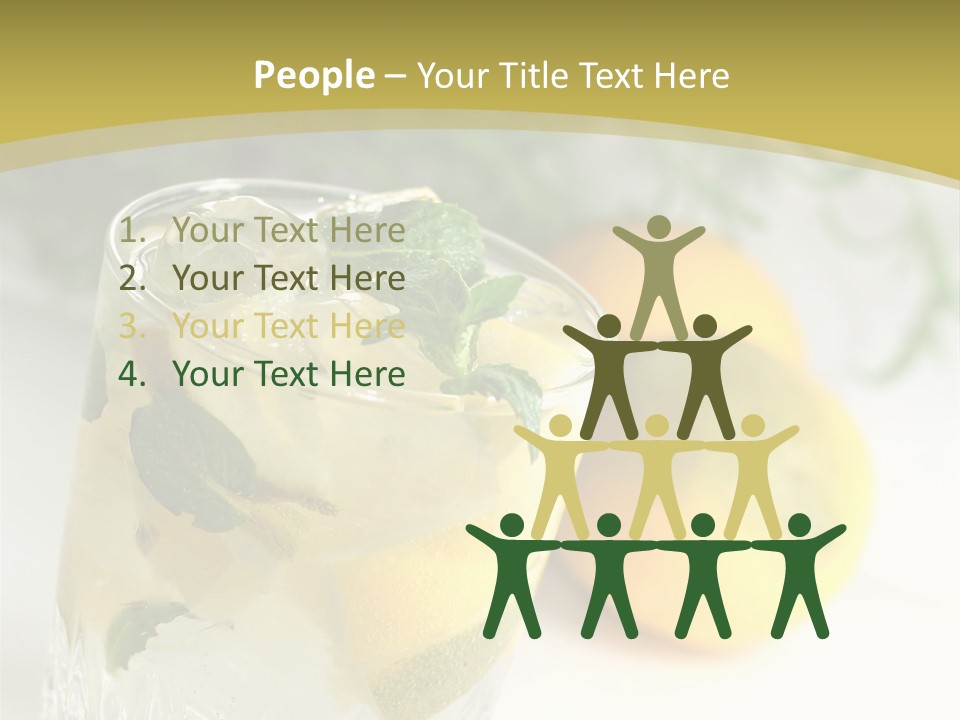A Glass Of Lemonade Next To Lemons On A Table PowerPoint Template