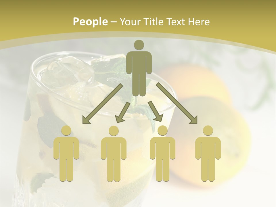 A Glass Of Lemonade Next To Lemons On A Table PowerPoint Template