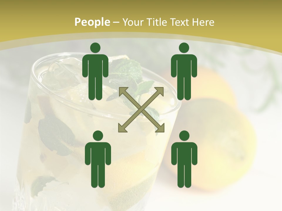 A Glass Of Lemonade Next To Lemons On A Table PowerPoint Template