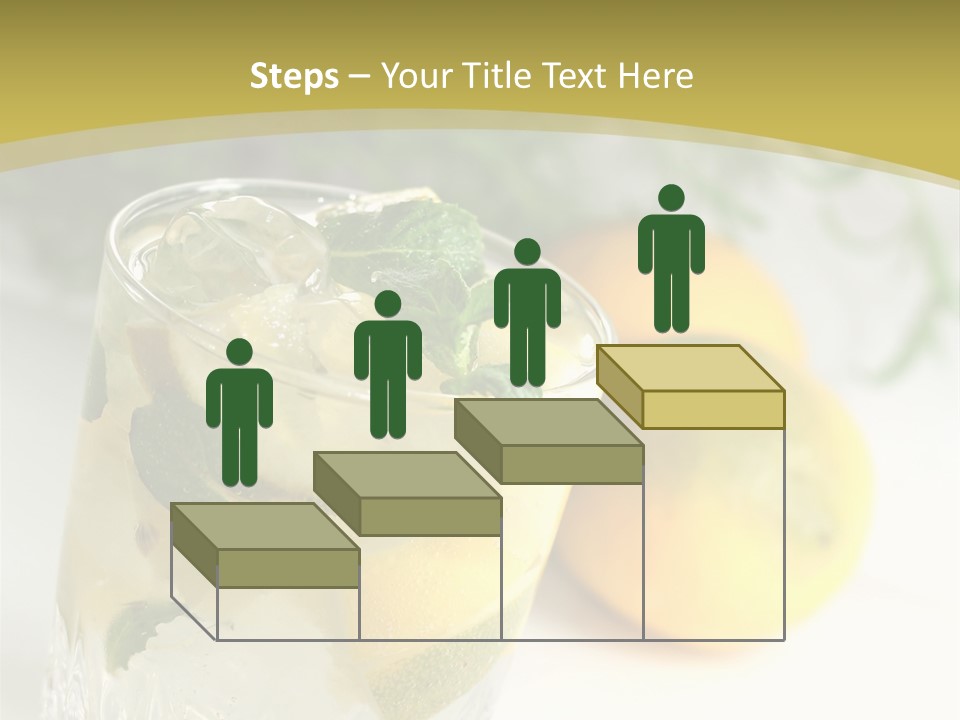 A Glass Of Lemonade Next To Lemons On A Table PowerPoint Template
