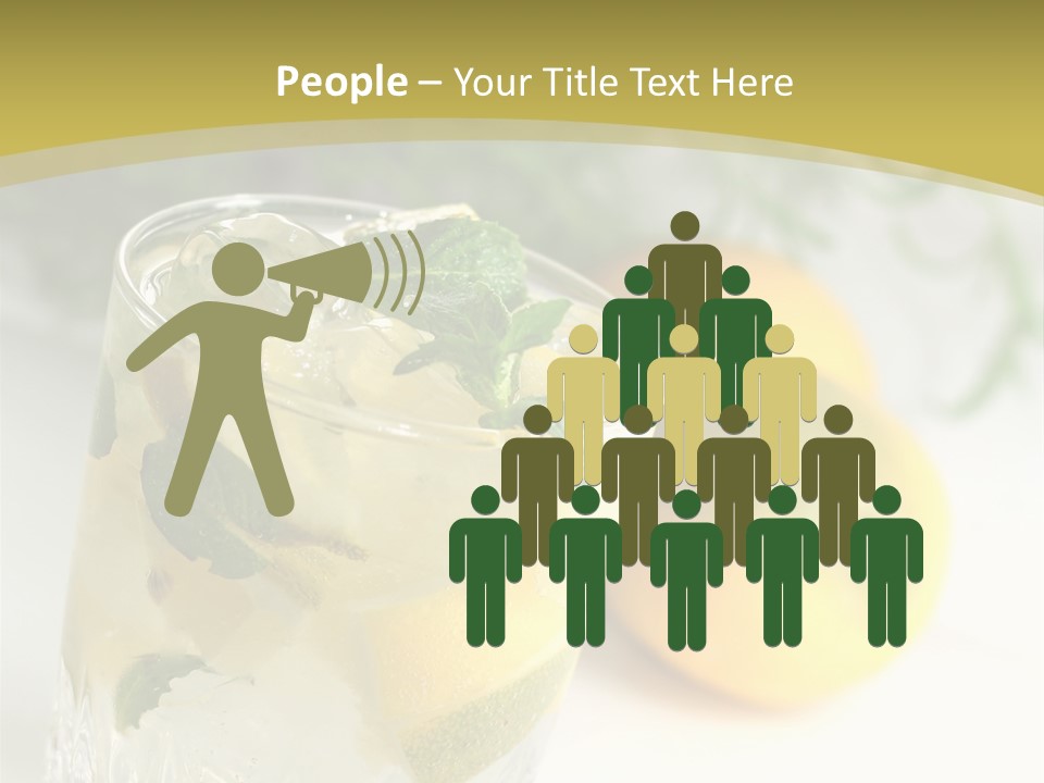 A Glass Of Lemonade Next To Lemons On A Table PowerPoint Template