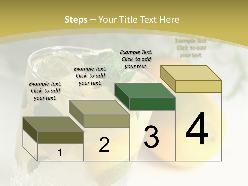 A Glass Of Lemonade Next To Lemons On A Table PowerPoint Template