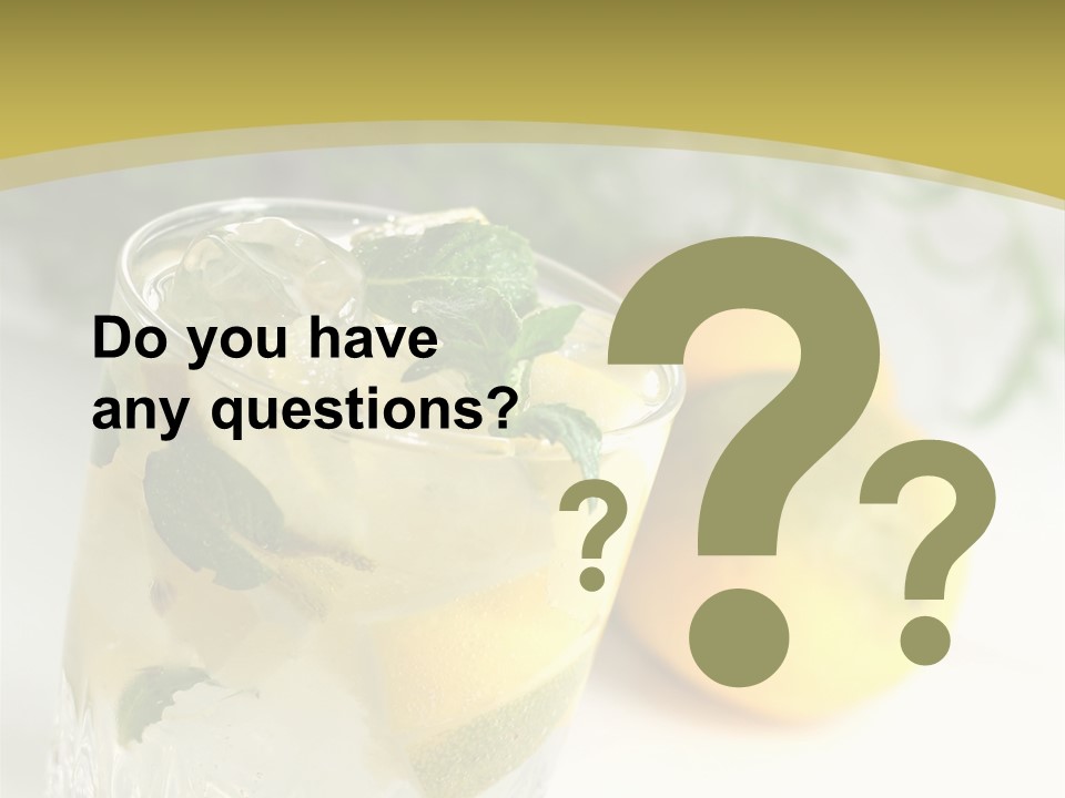 A Glass Of Lemonade Next To Lemons On A Table PowerPoint Template