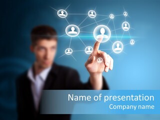 Worldwide Concept Linked PowerPoint Template