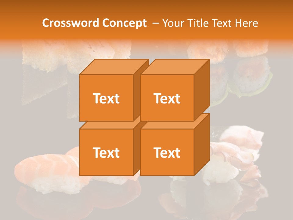 Tuna Set Gourmet PowerPoint Template