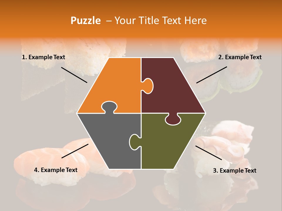 Tuna Set Gourmet PowerPoint Template