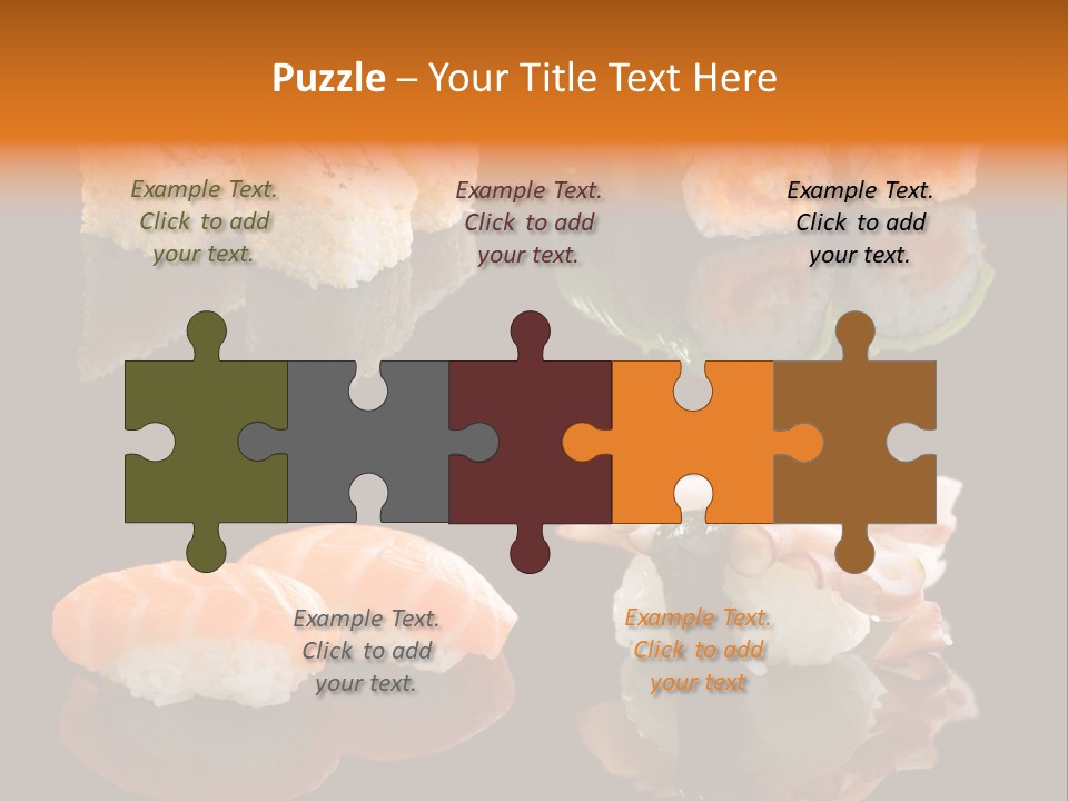 Tuna Set Gourmet PowerPoint Template