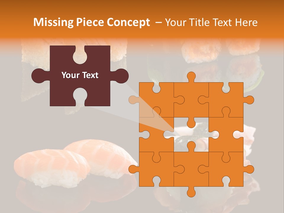 Tuna Set Gourmet PowerPoint Template