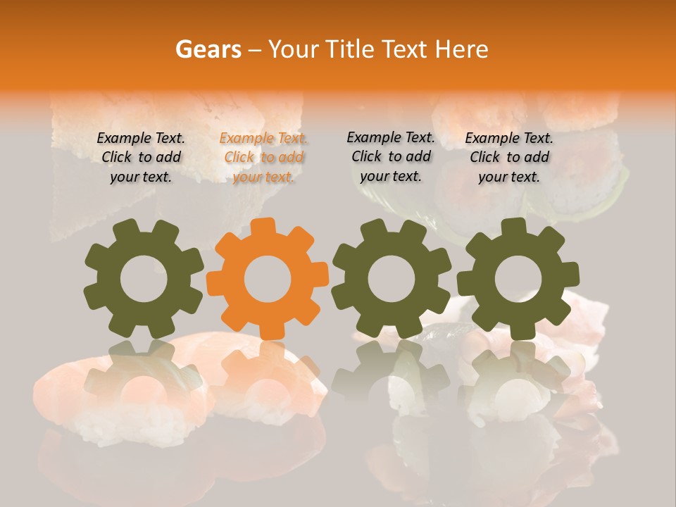 Tuna Set Gourmet PowerPoint Template