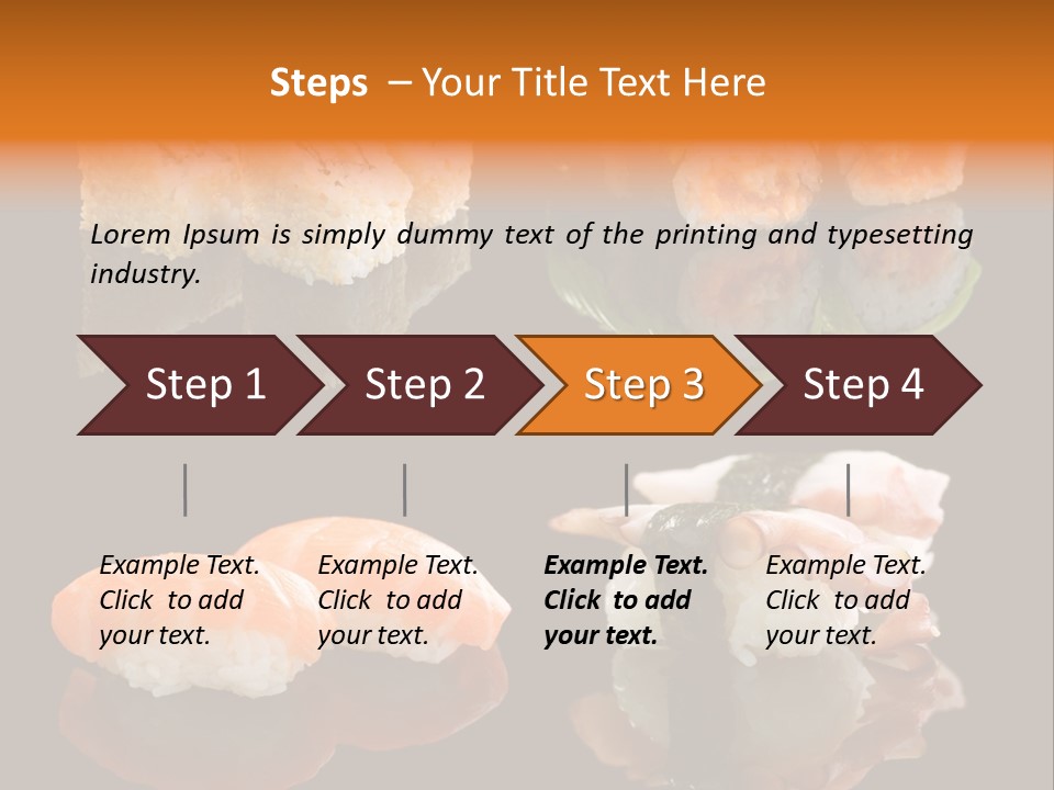 Tuna Set Gourmet PowerPoint Template