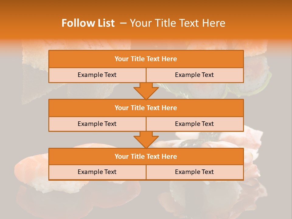 Tuna Set Gourmet PowerPoint Template