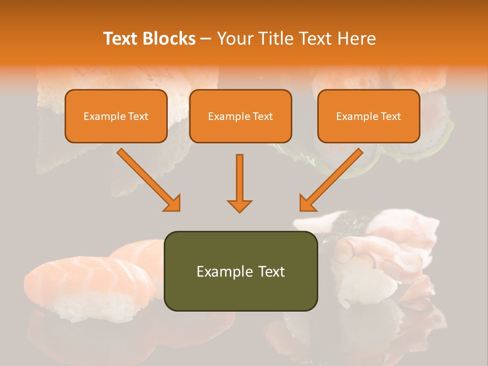Tuna Set Gourmet PowerPoint Template