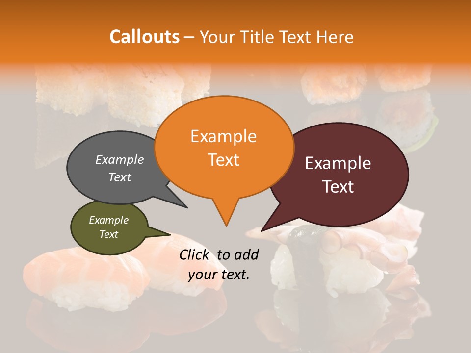 Tuna Set Gourmet PowerPoint Template