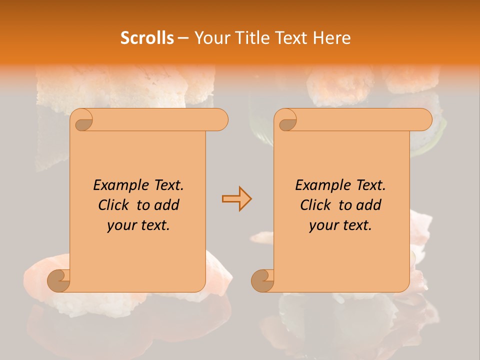 Tuna Set Gourmet PowerPoint Template