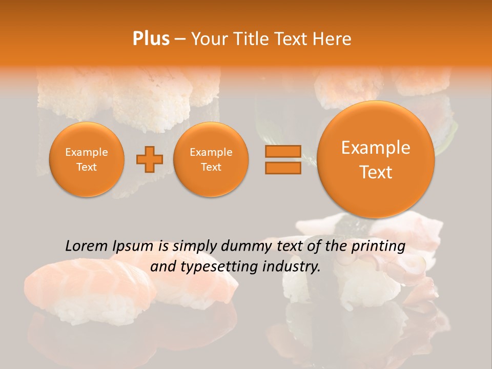 Tuna Set Gourmet PowerPoint Template
