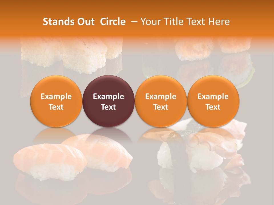 Tuna Set Gourmet PowerPoint Template