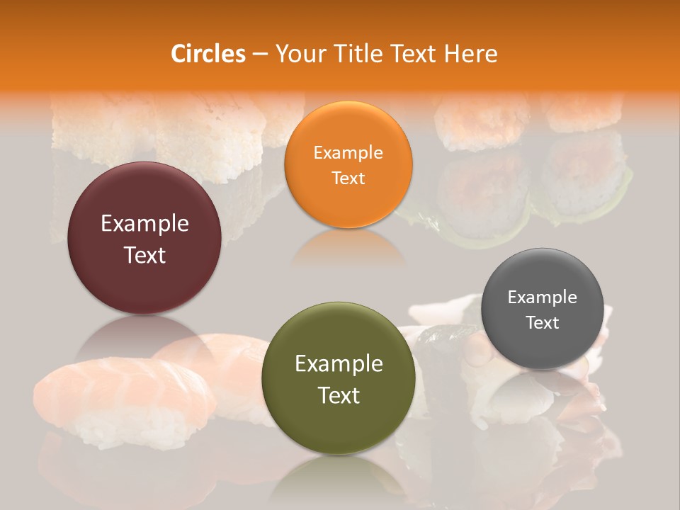 Tuna Set Gourmet PowerPoint Template