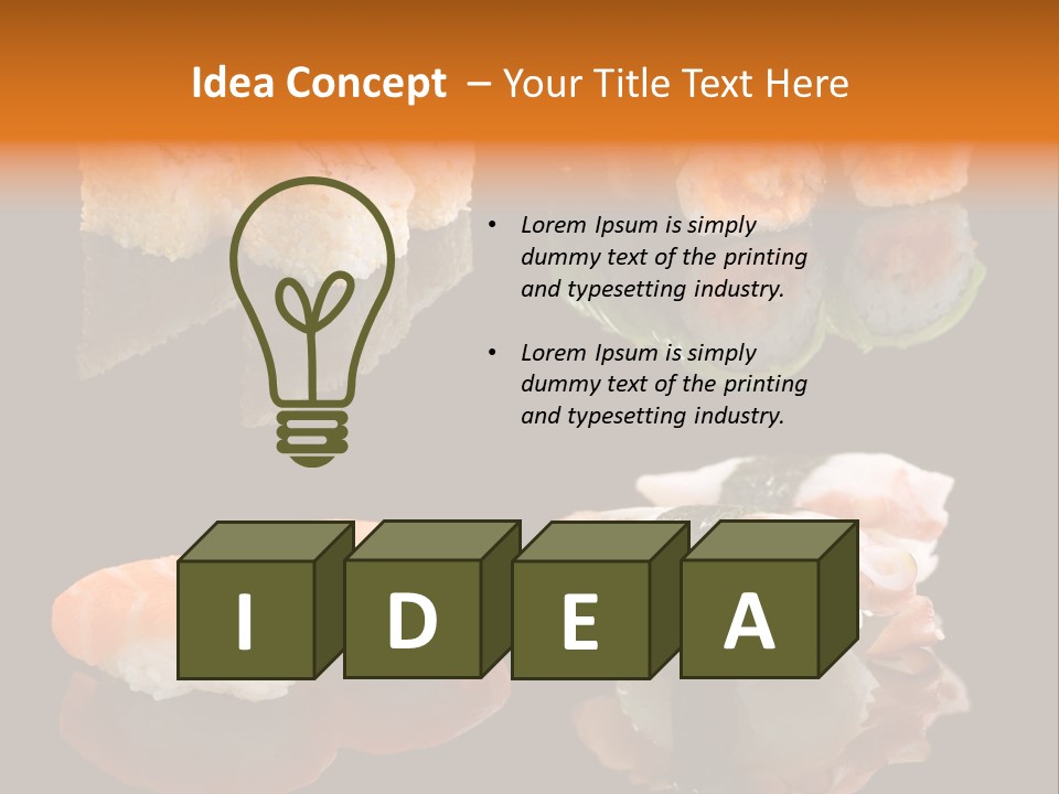 Tuna Set Gourmet PowerPoint Template