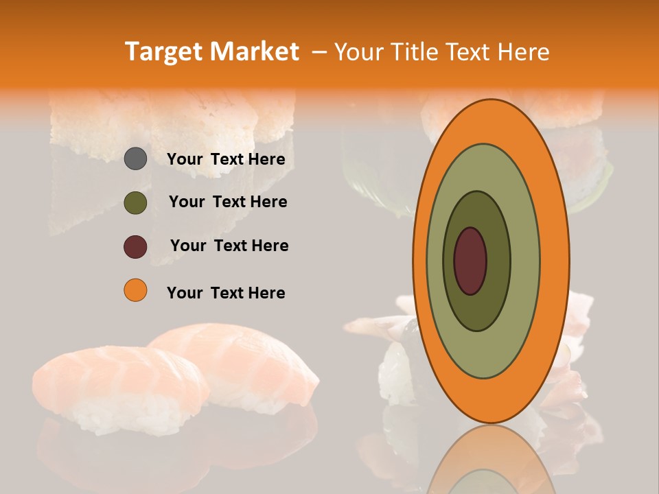 Tuna Set Gourmet PowerPoint Template