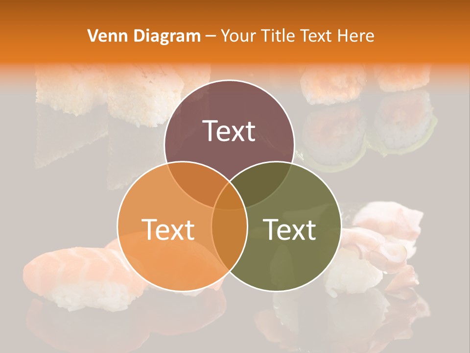 Tuna Set Gourmet PowerPoint Template