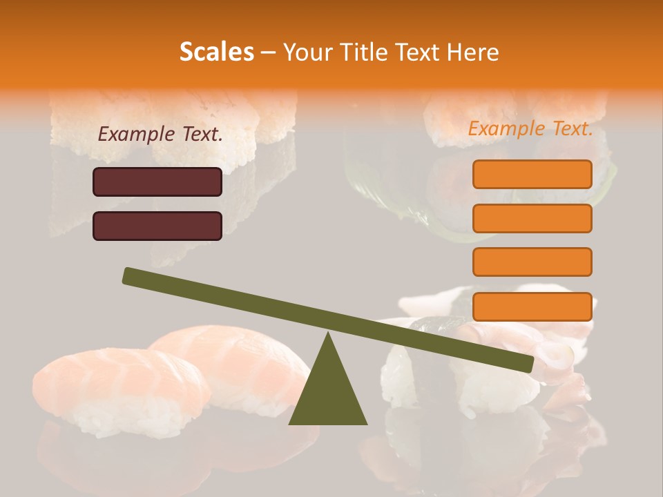 Tuna Set Gourmet PowerPoint Template