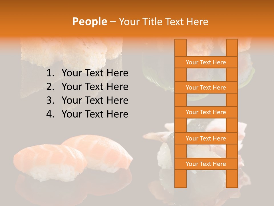Tuna Set Gourmet PowerPoint Template