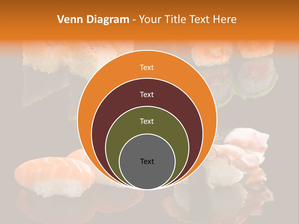 Tuna Set Gourmet PowerPoint Template