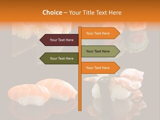 Tuna Set Gourmet PowerPoint Template