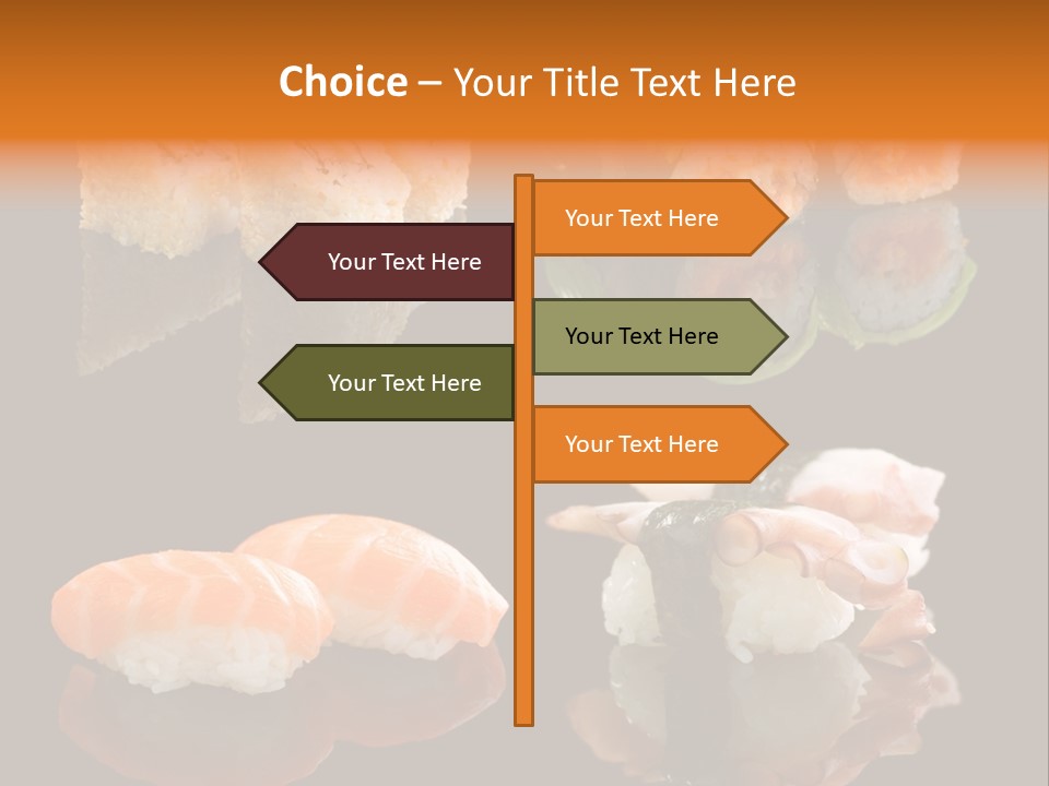 Tuna Set Gourmet PowerPoint Template