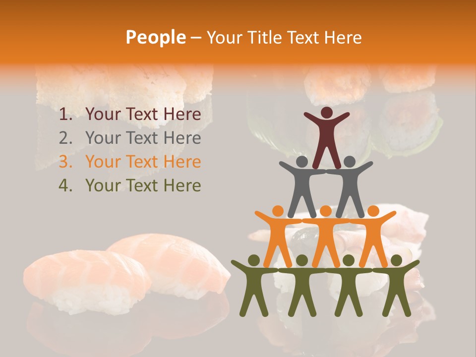 Tuna Set Gourmet PowerPoint Template