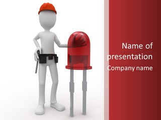 A Person Standing Next To A Mailbox PowerPoint Template