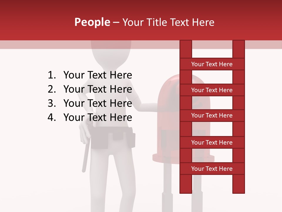 A Person Standing Next To A Mailbox PowerPoint Template