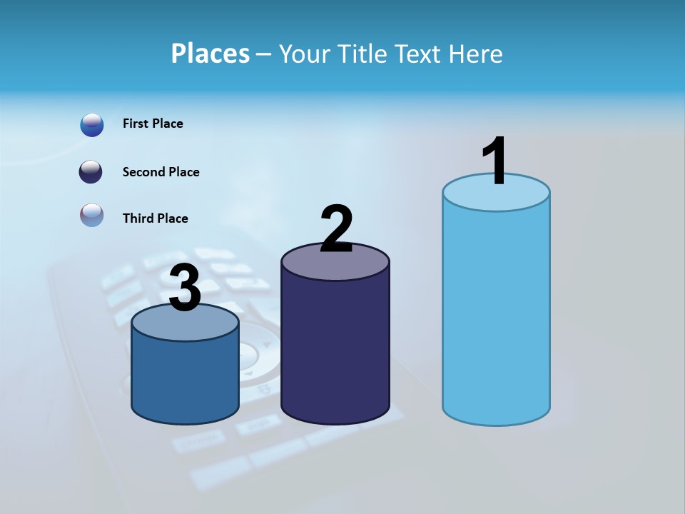 A Cell Phone Sitting On Top Of A Table PowerPoint Template