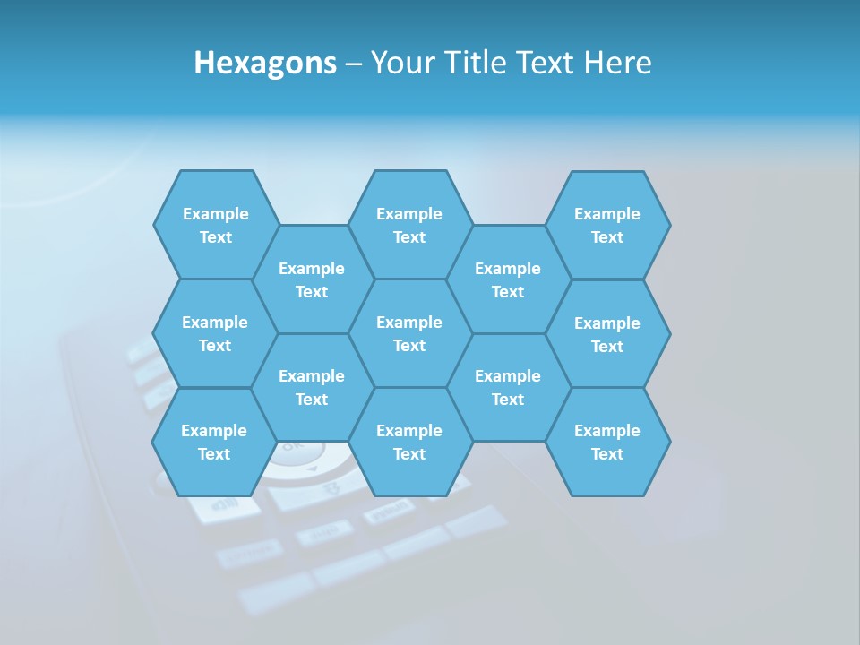 A Cell Phone Sitting On Top Of A Table PowerPoint Template